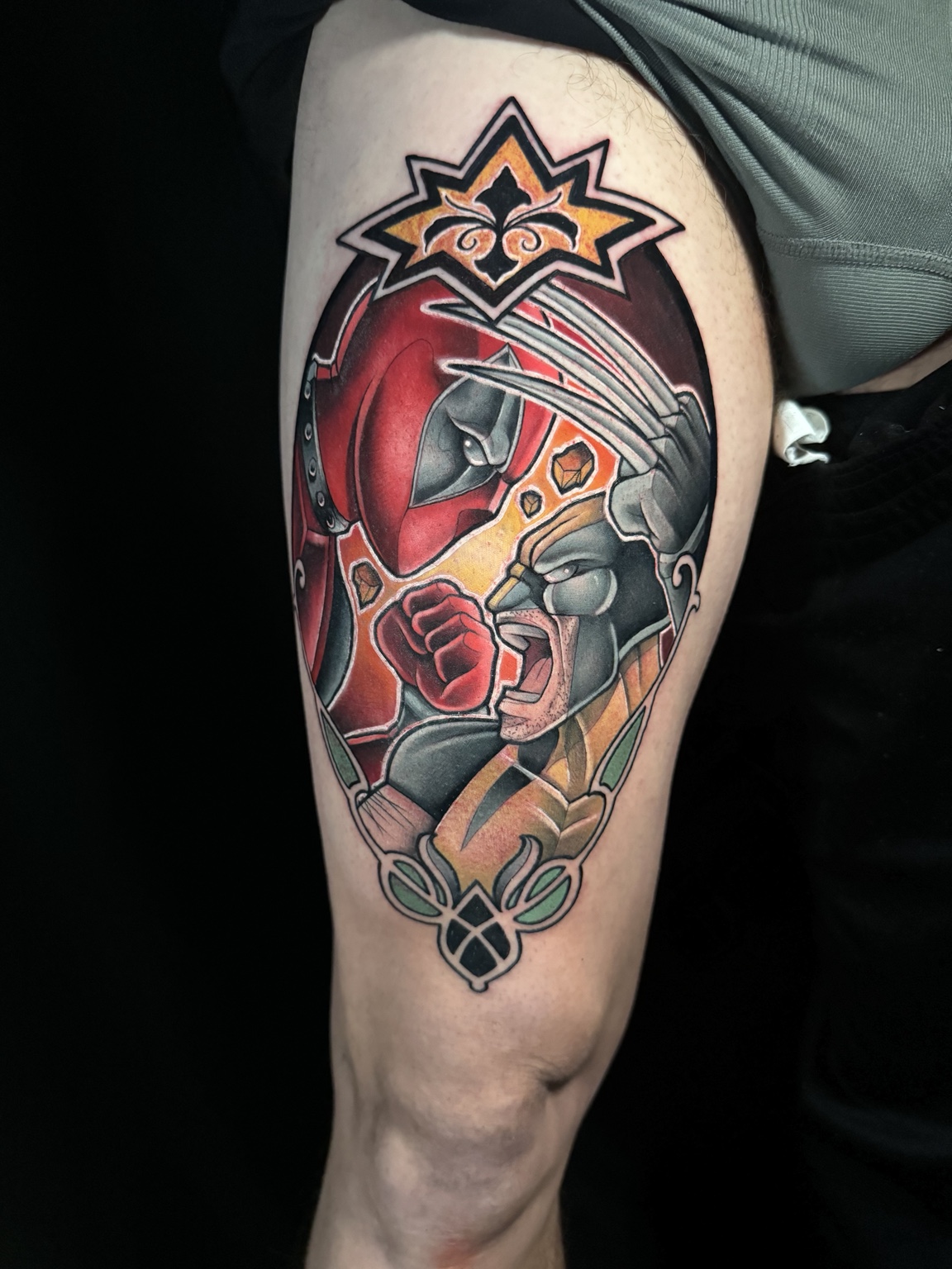 Deadpool y Lobezno · Cómic · Piel Poética Tattoo Studio Torrevieja